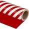 WRAPAHOLIC Reversible Wrapping Paper Mini Roll 17 Inch x 33 Feet Red and Stripes Design for Christmas Birthday Holiday Wedding Baby Shower
