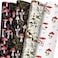 ZINTBIAL Mushroom Wrapping Paper for Kids Adults Black White Funny Plant Gift Packaging for Spring Easter Holiday 20 x 29 Inches 8 Folded Sheets Easy to Store