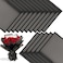BBJ WRAPS Black Flower Wrapping Paper Waterproof Floral Bouquet Wraps Korean Paper wrap Florist Supplies 20 Counts Black