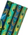 WRAPAHOLIC 30 Inch Peacock Christmas Wrapping Paper Roll Jumbo Roll Green Peacock Elements Patterns with Metallic Foil Shine 4 Rolls 30 Inch x 120 Inch Per Roll