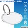 1InTheOffice Key Tags with Ring Key Tags with Labels 50 Pack