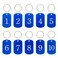 StayMax Aluminum Numbered Key Tags ID 110 Blue