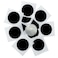 BABIQT 10 pcs NFC Stickers NFC Tags Black NTAG215 Rewritable NFC 215 Tag Round NFC Labels 25mm 1 inch NFC Chip Compatible with iOS TagMo and All NFCEnabled Devices