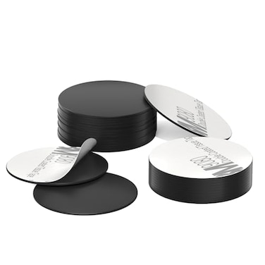 BABIQT 10 pcs NFC Tags Black NTAG215 NFC 215 Tags NFC Coins Cards Black NFC Stickers Round 1356MHz NFC Chip with Adhesive Back Compatible with TagMo and NFC Enabled Phones