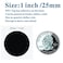 Timeskey NFC 10 x Black NTAG213 NFC Stickers NFC Tags 25MM 1 Inch Round 144 Bytes NTAG 213 NFC Labels 100 Compatible with NFC Enable Phones