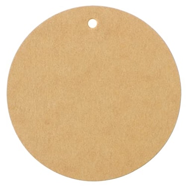 CleverDelights 3 Round Kraft Gift Tags 100 Pack Round Circle Paper Hang Tag 3 Inch