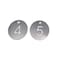 StayMax Diameter 118 Inches Bigger Hollowed Stainless Steel Number Tags Key Tags with Rings 110