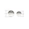 StayMax Diameter 118 Inches Bigger Hollowed Stainless Steel Number Tags Key Tags with Rings 125