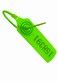 XF-Vel Pulltite Security Seal Tamper Resistant Tags Plastic Padlock Sign Ties Numbered Green 100 Pieces