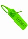 XF-Vel Pulltite Security Seal Tamper Resistant Tags Plastic Padlock Sign Ties Numbered Green 100 Pieces