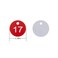 StayMax Plastic ID Number Tags Engraved Tags Key Tags Without Key Rings 150 Red