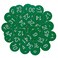 StayMax Plastic Number Tags Engraved Numbered Tags Without Hole 150 Green