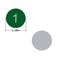 StayMax Plastic Number Tags Engraved Numbered Tags Without Hole 150 Green