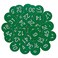 StayMax Plastic Number Tags Engraved Numbered Tags Without Hole 150 Green
