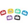 Uniclife 24 Pcs Key Covers Caps 1 Inch Key Covers Protectors with Blank Paper Labels and Clear Windows Soft Key Identifiers for Standard Regular Thin Flat House Keys Not for OddShaped 6 Colors