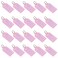uxcell Plastic Key Tags with Split Ring Keychain ID Luggage Label Window 56x29mm Pink 20Pcs