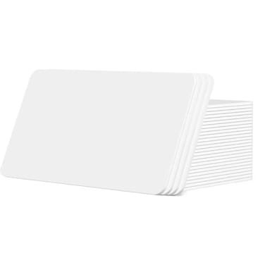 HYYIKA 100pcs NFC Tags Inkjet NFC Cards Printable NFC Cards Programmable Ntag215 NFC Business Card Compatible with NFC Enabled Mobile Phones Devices