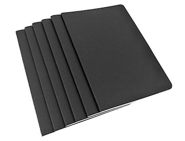 ALIMITOPIA Pocket Notebook 6 pack Black Softcover Threadbound Small Notebook Journal Diary Memo NotePadA6 Size4X5530 sheetsDot Grid Pages