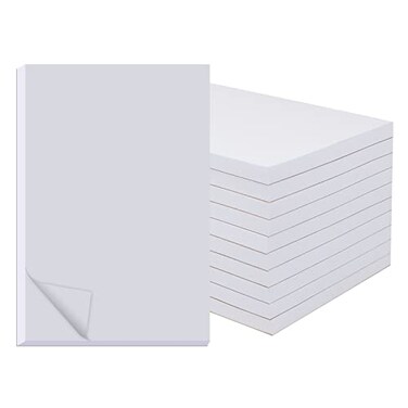 zmybcpack 10 Pack Memo Pads 55x85 Inch White Note Pads Scratch Pads Writing pads 100 Sheets Each Pad