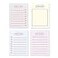 Monolike Memopad Sketch Planning design SET 4 Packs 4 Different Designs 100 Sheets Per Pad Total 400 Sheets Note pads Writing pads 315 x 417 Inches