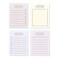 Monolike Memopad Sketch Planning design SET 4 Packs 4 Different Designs 100 Sheets Per Pad Total 400 Sheets Note pads Writing pads 315 x 417 Inches