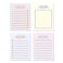 Monolike Memopad Sketch Planning design SET 4 Packs 4 Different Designs 100 Sheets Per Pad Total 400 Sheets Note pads Writing pads 315 x 417 Inches