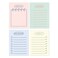 Monolike Memopad Sketch Planning Ver2 design SET 4 Packs 4 Different Designs 100 Sheets Per Pad Total 400 Sheets Note pads Writing pads