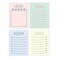 Monolike Memopad Sketch Planning Ver2 design SET 4 Packs 4 Different Designs 100 Sheets Per Pad Total 400 Sheets Note pads Writing pads