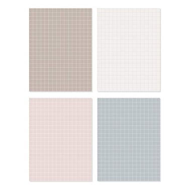 Monolike Memopad Smoothie Ver2 design SET 4 Packs 4 Different Designs 100 Sheets Per Pad Total 400 Sheets Note pads Writing pads