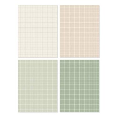 Monolike Memopad Smoothie Ver3 design SET 4 Packs 4 Different Designs 100 Sheets Per Pad Total 400 Sheets Note pads Writing pads
