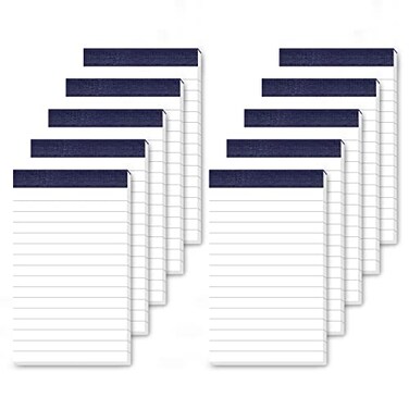 Aidunmis 10 Pack Small Notepads Refills Memo Pads 3 x 5 Inch Tear off Notepad Lined Writing Note Pads with 50 Sheets Note Pad Paper in Each Pad Mini Pocket Notebook Refills for Taking Notes Reminders