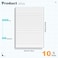 PINJINGPRO 10 Pack Note Pads Small 4x6 Inch Lined Writing Memo Pads Refills Scratch Pads with 50 Sheets Each Pad Narrow Ruled Mini Pocket Notebook Writing Pads of Paper for Daily Work Planning and Org