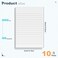 PINJINGPRO 10 Pack Note Pads Small 4x6 Inch Lined Writing Memo Pads Refills Scratch Pads with 50 Sheets Each Pad Narrow Ruled Mini Pocket Notebook Writing Pads of Paper for Daily Work Planning and Org