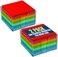 1InTheOffice Memo Cube Assorted Colors Memo Pad 500 Sheets 2 Pack