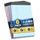 1InTheOffice Note Pads 5x8 Small Notepad Narrow Assorted Pastel 50 SheetsPad 6 PadsPack