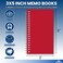 1InTheOffice Wirebound Spiral Memo Books Memo Pads 3 x 5 College Ruled Small Notepad 3x5 Assorted 75 SheetsPad 10 PadsPack