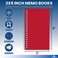 1InTheOffice Wirebound Spiral Memo Books Memo Pads 3 x 5 College Ruled Small Notepad 3x5 Assorted 75 SheetsPad 10 PadsPack