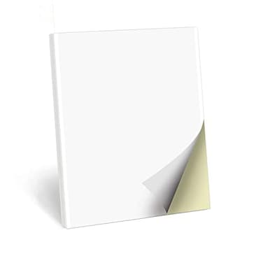 321Done 2Part Blank Carbonless Pad 425x55 Portrait Made in USA Handheld Duplicate Copy Booklet for Notes Scratch Pad Sketchbook Craft Boutique Business Receipt 50 Sets WhiteYellow