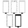 Three Oaks 5 Pack White Black Scandi Magnetic Notepads with Pen Holderfor Grocery Shopping and to Do Lists with CheckboxNote Pad for Refrigerator 33 x 3850 Sheets