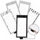 Three Oaks 5 Pack White Black Scandi Magnetic Notepads with Pen Holderfor Grocery Shopping and to Do Lists with CheckboxNote Pad for Refrigerator 33 x 3850 Sheets