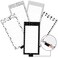 Three Oaks 5 Pack White Black Scandi Magnetic Notepads with Pen Holderfor Grocery Shopping and to Do Lists with CheckboxNote Pad for Refrigerator 33 x 3850 Sheets