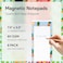 Modern Shop 8 Magnetic Notepads Notepads for Grocery List Shopping List ToDo List Reminders Strong Magnetic Back Memo Notepad with Realistic Fruit Designs 25 Sheets per Pad 75 x 35 inch 8 Pack