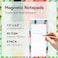 Modern Shop 8 Magnetic Notepads Notepads for Grocery List Shopping List ToDo List Reminders Strong Magnetic Back Memo Notepad with Realistic Fruit Designs 25 Sheets per Pad 75 x 35 inch 8 Pack