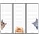 Ahlrsyy Curious Cats Magnetic To Do List Notepads 3 Pack Grocery Shopping List Magnet Pad for Fridge Magnetic Paper Pad for Reminders Memo Pad and Scratch Pad Cute Cat Designs 50 Sheets per Note Pad