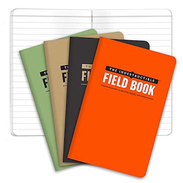 Elan Publishing Company The Indestructible Waterproof Tearproof Weatherproof Field Notebook 35x55 Combo Colors Lined Memo Book Pack of 4