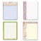 Stonehouse Collection Fun Pattern Designs Pads USA Made 4 Assorted Notepads Shopping List Teachers Home Office Small Gift USA Made