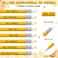 Fuyoooo 24 Sets Bee Party Favor Bulk Inspirational Notepads Pencil Mini Erasers Greeting Card Bee Themed Classroom Decor Party Supplies School Classics