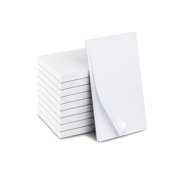 KitchenDine 10 Pack Note Pads 3x5 100 Sheets Per Memo Pad Server Note Pads Scratch Pads for Writing White Blank Notepads in Bulk Small Notepad Paper Pads for To Do Grocery List