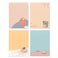Monolike Memopad Memories design B SET 4 Packs 4 Different Designs 100 Sheets Per Pad Total 400 Sheets Note pads Writing pads 315 x 417 Inches
