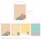 Monolike Memopad Memories design B SET 4 Packs 4 Different Designs 100 Sheets Per Pad Total 400 Sheets Note pads Writing pads 315 x 417 Inches